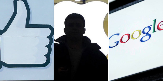 Facebook, Apple and Google are in Labour's crosshairs for alleged tax avoidance. Photo / AP