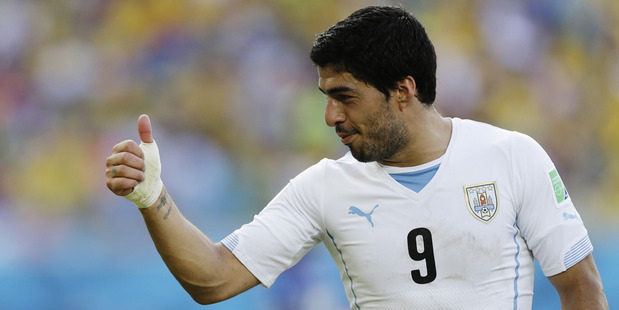Uruguay's Luis Suarez. Photo / AP
