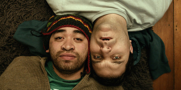 Tainui Tukiwaho as D and Jason Fitch as Jacob in the film 'Jake'.