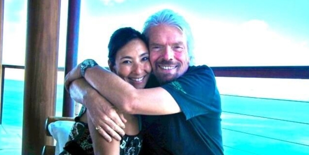 Michelle Dickinson has been on Necker Island in the Caribbean with billionaire Sir Richard Branson.