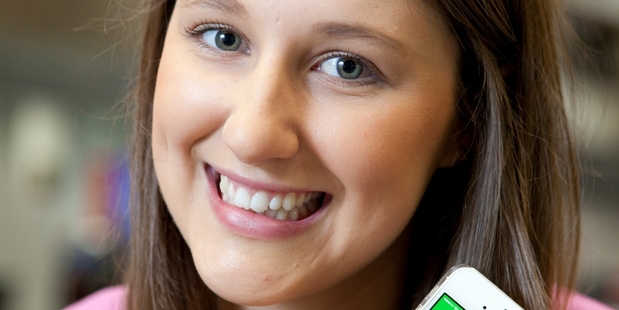 Hannah Duder hopes her app will help the 42 per cent of young Kiwis who did not vote in the last general election.
