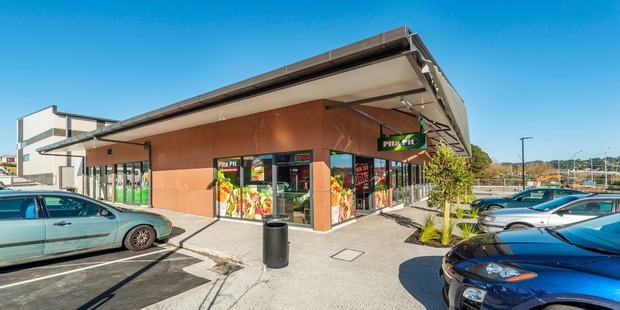 The completed Pita Pit.