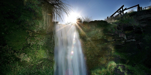 The beauty of nature, epitomised by this waterfall at Ototoka Beach, must be treasured. Photo / File