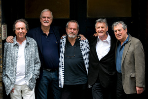 Eric Idle, John Cleese, Terry Gilliam, Michael Palin and Terry Jones prepare for their Monty Python reunion shows. Photo/AP