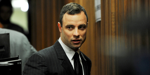 Oscar Pistorius arrives at court in Pretoria. Photo / AP