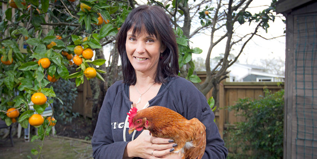 Heather Lowrie from Backyard Chooks says owning hens pays off for those who buy free-range eggs. Photo / Michael Craig