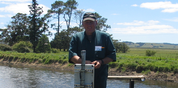 Farmer Ben Smith checks the ReGen data capture system on his Northland property.
