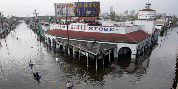The ferocity of Hurricane Katrina and the devastating effect it had on the people of New Orleans opened people's eyes to the impact of climate change. Photo / AP