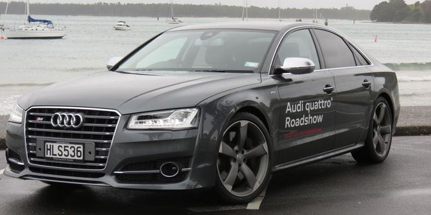 The Audi S8 is the first with the clever new Matrix headlights. Picture / Liz Dobson