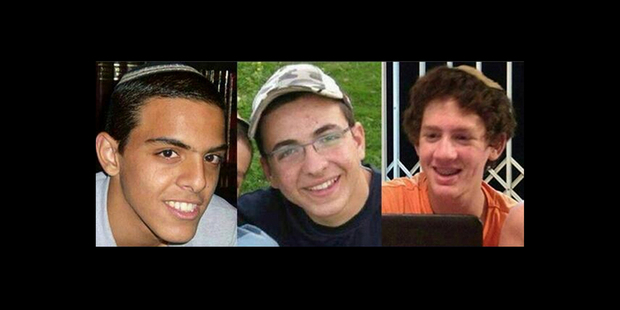 Combination of three photos of Israeli teens Eyal Yifrah, 19, Gilad Shaar, 16, and Naftali Fraenkel. Israel has accused Hamas of their murder. Photo / AP