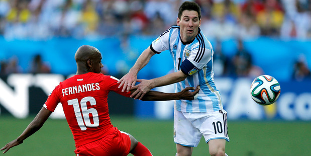World Cup round of 16 soccer match between Argentina and Switzerland. Photo / AP