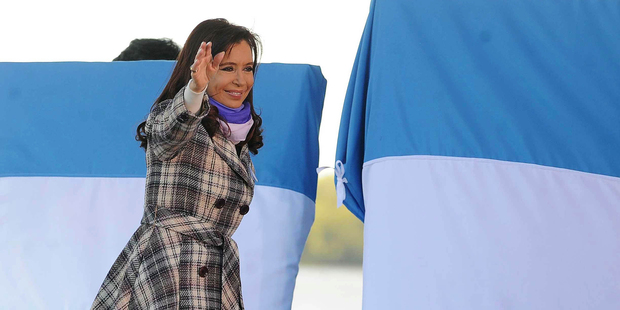 Argentina's President Cristina Fernandez de Kirchner. The nation has a 30-day grace period after missing a $539 million debt payment to seek an accord with a group of defaulted bondholders. Photo / AP