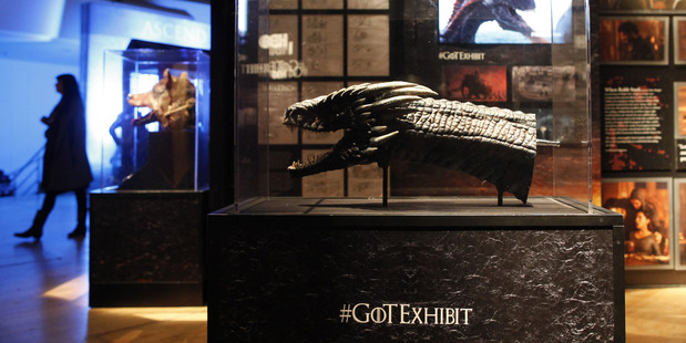 Dozens of costumes and props from Game of Thrones are on display at the Museum of Contemporary Art, Sydney. Photo / AP
