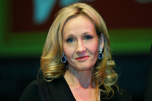 British author JK Rowling poses for photographers at the Southbank Centre in London. Photo / AP