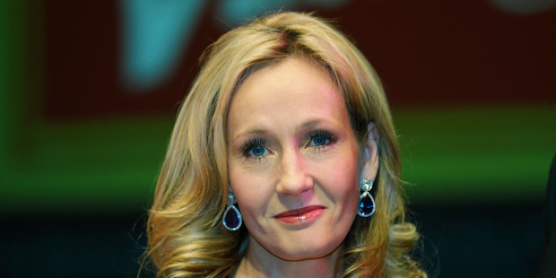 British author JK Rowling poses for photographers at the Southbank Centre in London. Photo / AP