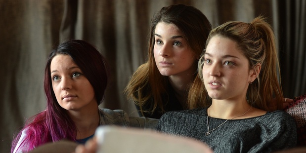 Makayla Spiers, Annalise Cooper and Tae Flavell have been subjected to online abuse. Photo / Stephen Jaquiery