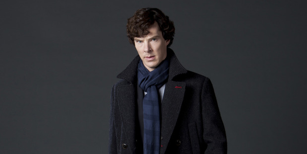Benedict Cumberbatch as Sherlock Holmes.