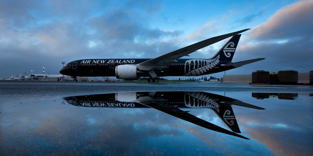 Air New Zealand's 787-9 Dreamliner at the Boeing factory, Seattle, Washington, United States. Photo / Brett Phibbs