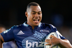 Tevita Li in action for the Blues. Photo / Richard Robinson