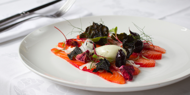 The Gravlax salmon dish from Tribeca. Photo / Greg Bowker