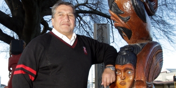 Ngati Kahungunu Iwi Incorporated chairman Ngahiwi Tomoana at Civic Square, Hastings, the site for a proposed iwi innovation centre. Photo/Paul Taylor