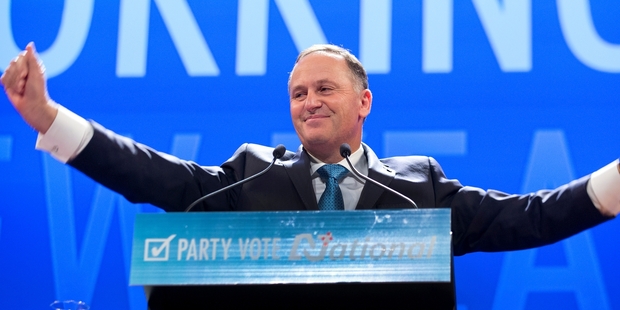 John Key used National's weekend conference in Wellington to again raise the prospect of tax breaks for low- and middle-income earners. Photo / Mark Mitchell