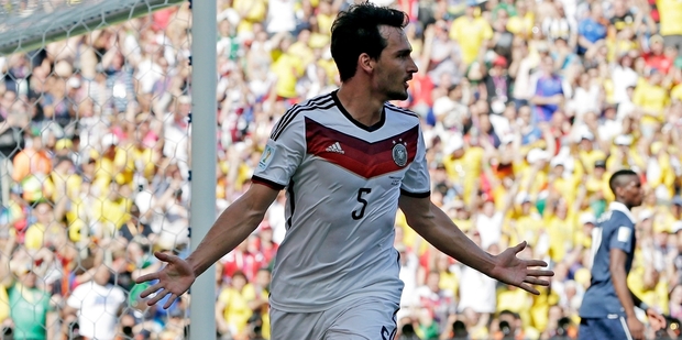 Mats Hummels celebrates. Photo / AP