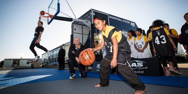 The court is part of Green's 'There's A Better Way' initiative for troubled kids. Photo / Michael Craig
