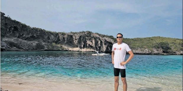 DEEPER: Hawke's Bay's William Trubridge on the beach in the Bahamas where he is planning a new world record attempt for free deepdiving.