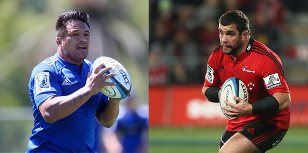 Keven Mealamu and Corey Flynn will be unlikely to lock horns in their teams' upcoming clash and won't meet again, with Flynn's current Super season also his last. Photo / Getty Images