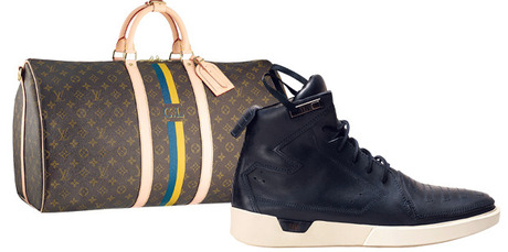 Louis Vuitton's Mon Monogram service allows you to add your initials to leather goods, while hip brand Feit offers handmade shoes. Pictures / Supplied