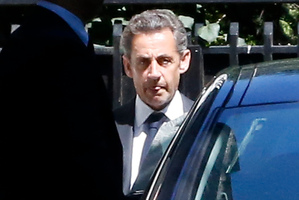 Nicolas Sarkozy faces preliminary corruption charges. Photo / AP