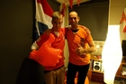 Dutch supporters Pascal Ursum, 17, and his uncle Theo Ursum will be glued to their television screens this morning. Photo/Ruth Keber Dutch supporters Pascal Ursum, 17, and his uncle Theo Ursum will be glued to their television screens this morning. Photo/Ruth Keber