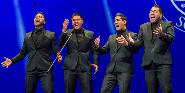 The Musical Island Boys barbershop quartet wowed the judges. Photo / Dan Wright