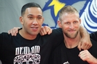 Tauranga MMA fighter Kelvin Joseph (left) received some one-on-one tuition with Kiwi UFC fighter Dylan Andrews ahead of his national title fight. Tauranga MMA fighter Kelvin Joseph (left) received some one-on-one tuition with Kiwi UFC fighter Dylan Andrews ahead of his national title fight.