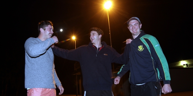 From left: Geoff Cridge, Ben Parsons and Tom Parsons.