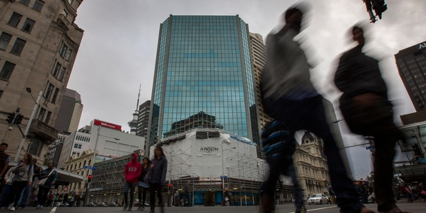 The Tower Centre at 45 Queen St has been undergoing an extensive upgrade. Photo / Peter Meecham