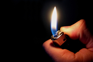 The fire was started by the young boy playing with a lighter. File photo / Thinkstock