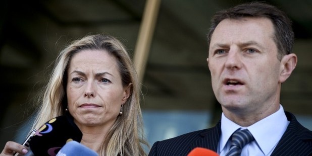 Kate McCann (L) and her husband Gerry McCann (R), parents of missing British youngster Madeleine McCann. Photo / AFP