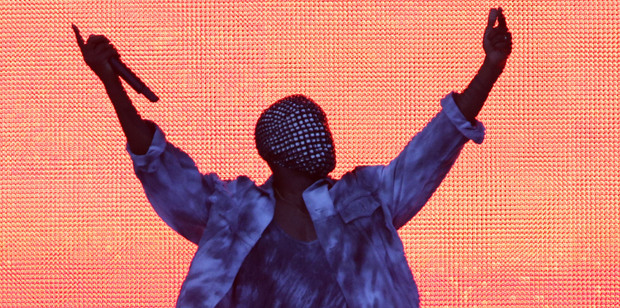 Kanye West performs at the Wireless Festival in Finsbury Park, north London. Photo/AP