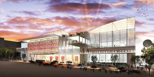 SkyCity has unveiled an artist's impression of the proposed Convention Centre, but no start has been been made on construction, and no consent applications have been lodged.