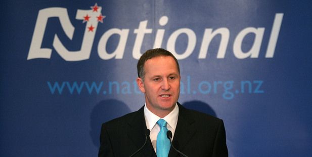 John Key during his State of the Nation speech in 2008. Photo / Tim Hales