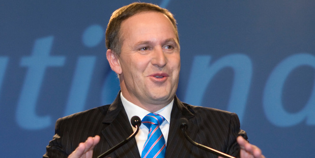 John Key at the National Party Election Campaign Opening in October, 2008. Photo / David Rowland