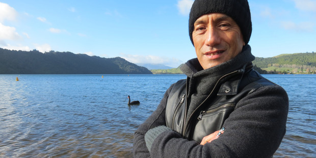 Taiaroa Royal feels instantly calm at Lake Okareka. Photo / Wiremu Fitzgerald