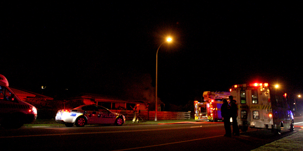 An elderly woman was rescued from her burning Maranui St home by a police officer who happened to be driving past. Photo/Ruth Keber