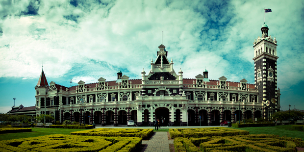The Dunedin Railway Station is home to the Saturday farmers' market. Photo / Dunedin NZ