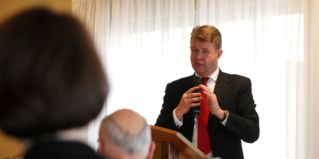 Labour leader David Cunliffe at Mills Reef Winery and Restaurant.