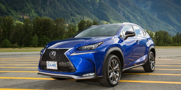 The Lexus NX 200t F Sport at the Canadian launch. Photo / Supplied