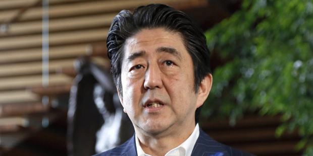 Japanese Prime Minister Shinzo Abe. Photo / AP