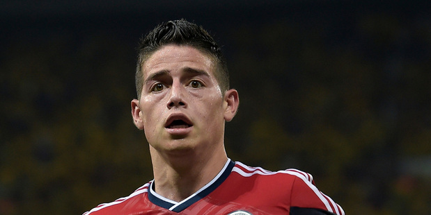 Colombia's James Rodriguez. Photo / AP